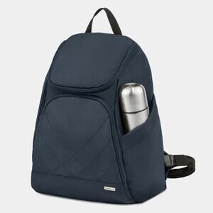 Travelon Anti-Theft Classic Backpack Midnight Blue Security Travel RFID School